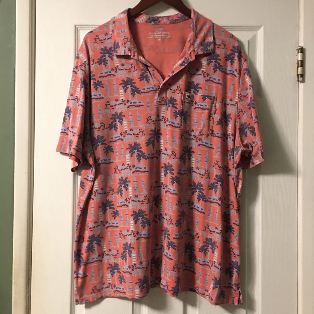Vineyard Vines Printed Edgartown Polo
